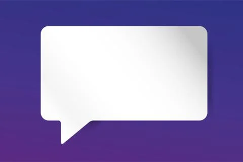 Quote blank template bubble empty design Stock Illustration