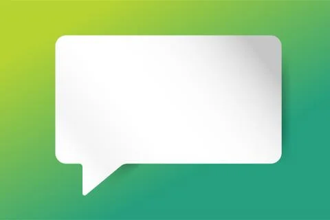 Quote blank template bubble empty design Stock Illustration