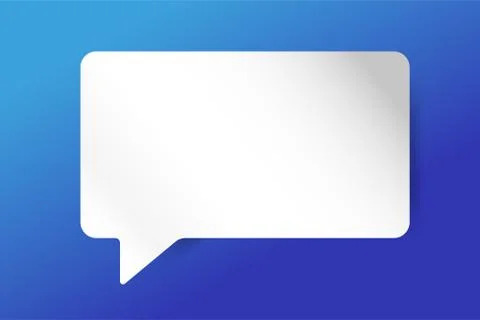 Quote blank template bubble empty design Stock Illustration