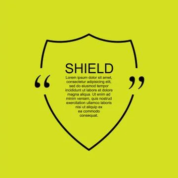 Quote blank template. Design element similar to quote Illustrazione stock