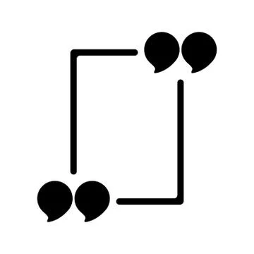 Quote blank template. Stock Illustration