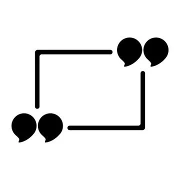 Quote blank template. Stock Illustration