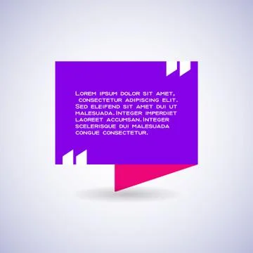 Quote blank template. Stock Illustration