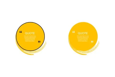 Quote box frame, big set. Quote box icon. Texting quote boxes. Blank Grunge Stock Illustration