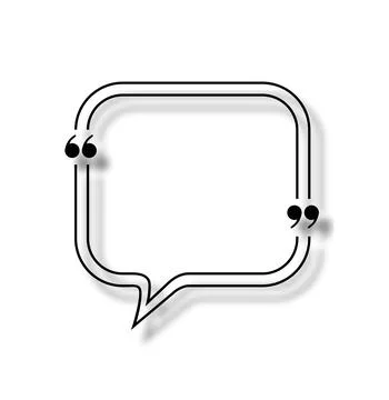 Quote box frame. Quote box. Texting quote boxes. Blank template quote text info Stock Illustration