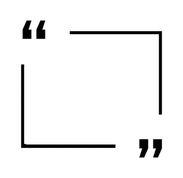 Quote box frames. Quotation bubble. Vector opinion or description textbox Illustrazione stock