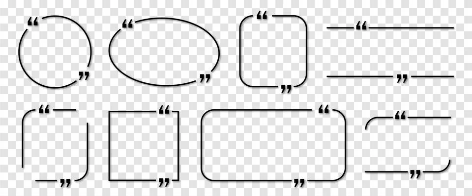 Quote box frames set イラスト素材