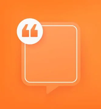 Quote box, quotation frame design, vector Stock Illustration