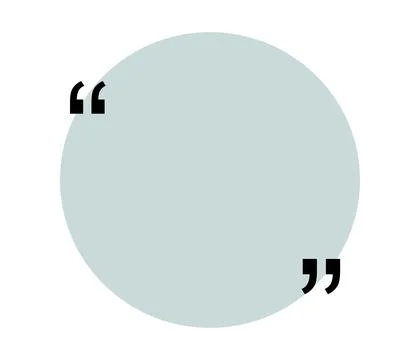 Quote box title isolated. Green round speech quotation mark frame. Text talk Иллюстрация