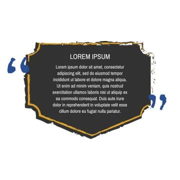 Quote box vector Illustrazione stock