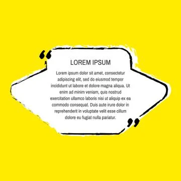 Quote box vector Stock Illustration
