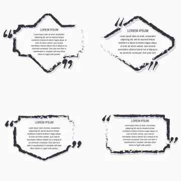 Quote box vector 스톡 일러스트