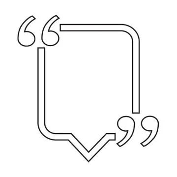Quote bubble blank icon Illustration design Stock Illustration