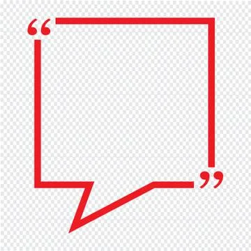Quote bubble blank icon Illustration design Stock Illustration