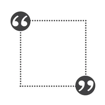 Quote bubble blank Stock Illustration