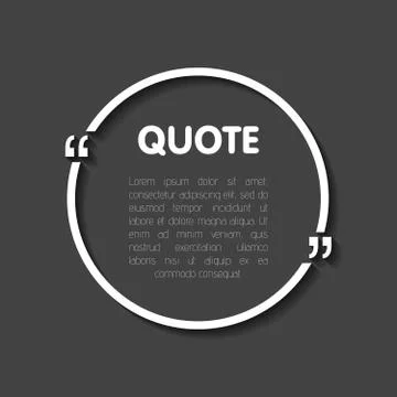 Quote bubble blank templates. Empty business card, paper sheet, information.. Stock Illustration
