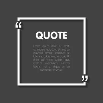 Quote bubble blank templates. Empty business card, paper sheet, information.. Stock Illustration