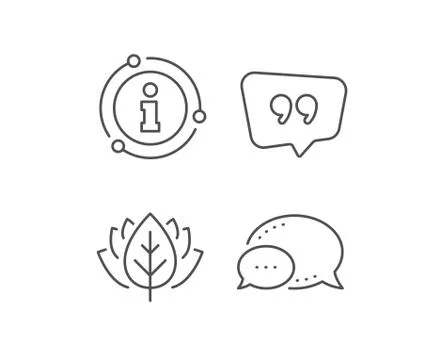 Quote bubble line icon. Chat comment sign. Speech bubble. Vector 스톡 일러스트