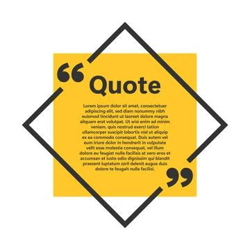 Quote bubbles in flat style. Dialog banner vector illustration on isolated ba Stock Illustration