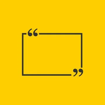 Quote bubbles in flat style. Dialog banner vector illustration on isolated ba Illustrazione stock