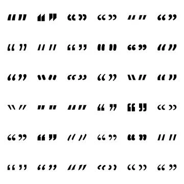 Quote bubbles in flat style. Dialog banner vector illustration on isolated ba Illustrazione stock