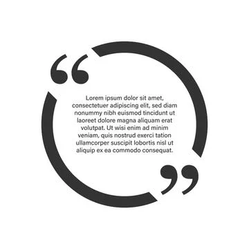 Quote bubbles in flat style. Dialog banner vector illustration on isolated ba 스톡 일러스트