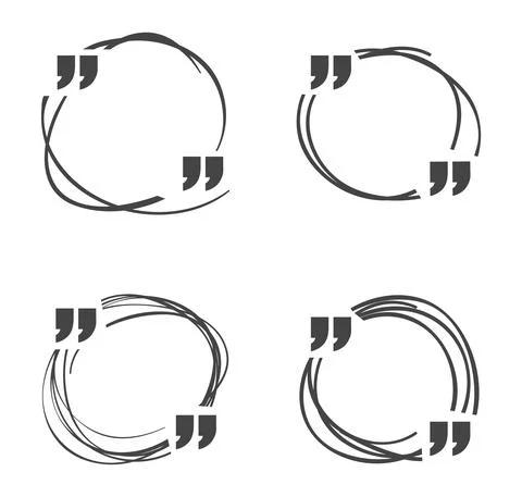 Quote design. Quotation template in quotes. Vector banner illustration with a Stock Illustration