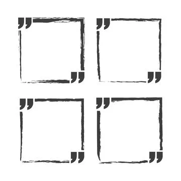 Quote design. Quotation template in quotes. Vector banner illustration with a Stock Illustration