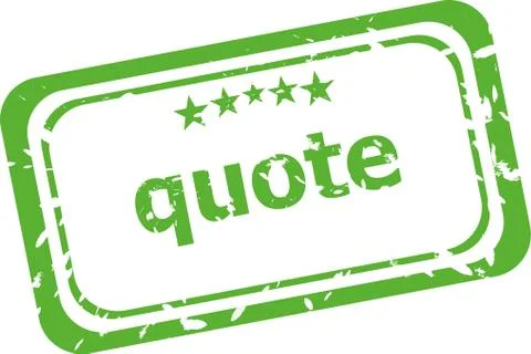 Quote dialog bubble in flat style on white background Stockillustratie