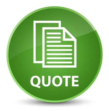 Quote (document pages icon) elegant soft green round button Illustration