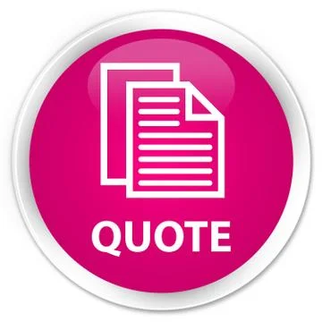 Quote (document pages icon) premium pink round button Illustration