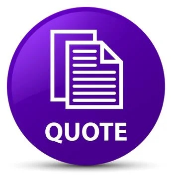 Quote (document pages icon) purple round button Illustration