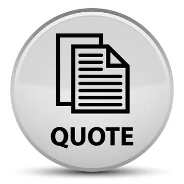 Quote (document pages icon) special white round button Illustration