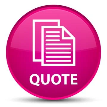 Quote (document pages icon) special pink round button Illustration