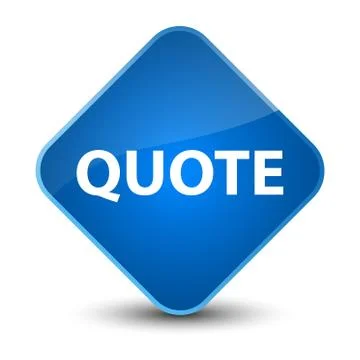 Quote elegant blue diamond button イラスト素材