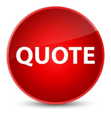 Quote elegant red round button Stock Illustration