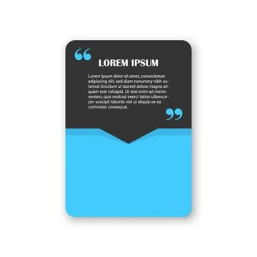 Quote frame blank template icon in flat style. Empty speech bubble vector i.. 스톡 일러스트