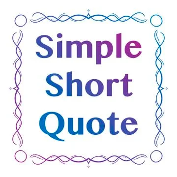 Quote frame hand drawn gradient Stock Illustration
