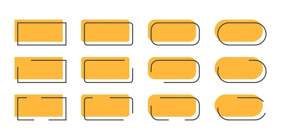 Quote frame icon in flat style. Speech bubble vector illustration on isolat.. Stock Illustration
