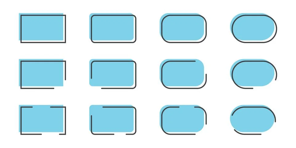 Quote frame icon in flat style. Speech bubble vector illustration on isolat.. Stock Illustration