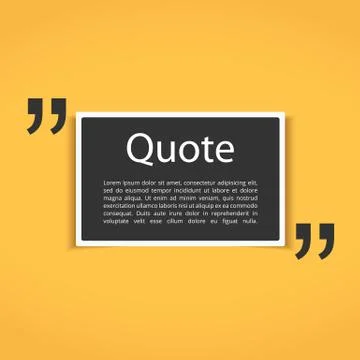 Quote Frame Stock Illustration