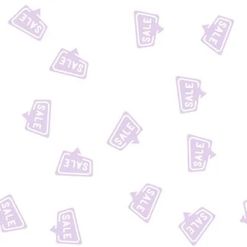 Quote frame sale glyph vector seamless pattern Stock Illustration
