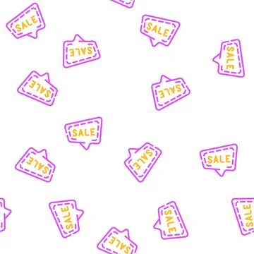 Quote frame sale vector seamless pattern Stockillustratie