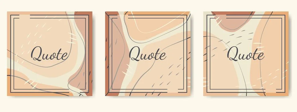 Quote frames blank template set. Empty quote abstract borders with copy spa.. イラスト素材