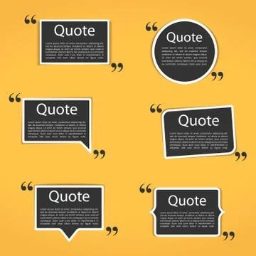Quote Frames Illustrazione stock