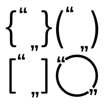 Quote frames. Quotation Mark speech bubble. Quote sign icon Illustrazione stock