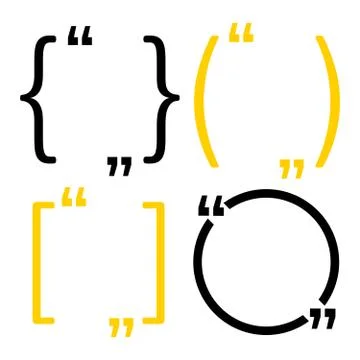 Quote frames. Quotation Mark speech bubble. Quote sign icon Stock Illustration