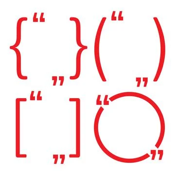 Quote frames. Quotation Mark speech bubble. Quote sign icon Illustrazione stock