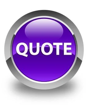 Quote glossy purple round button Illustrazione stock