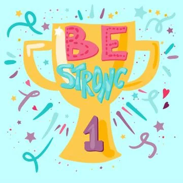 Quote hand drawn vector lettering Stock Illustration